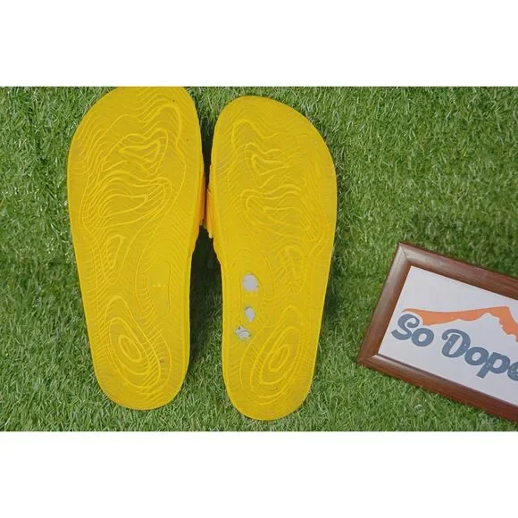 Pharrell Williams x Adidas Boost Slide 'Bold Gold' - Men's Size 8